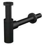 Сифон для умывальника Alca Plast Design A400BLACK бутылочный 1 1/4 дюйма 32 мм