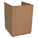 Изображение товара Подстолье для мойки ЛесМаркет 500х600 мм бук, ламинированное ДСП, универсальное