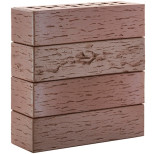 Кирпич клинкерный ЛСР Брюгге С0000066819 НФ 0,71 темно-терракотовый флэшинг береста 250х85х65 мм