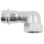 Изображение товара Угольник из нержавеющей стали SantechSystems AISI 304 пресс/внутреняя резьба Дн 18х1/2 дюйма