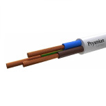 Изображение товара Провод РЭК-PRYSMIAN ПВС 3х2,5 мм белый 5 м для электроприлов и инструментов