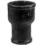 Патрубок канализационный чугунный ГОСТ 6942-98 переходной Ду 150х100 мм