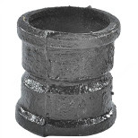 Муфта канализационная чугунная ГОСТ 6942-98 прямая Ду 100 мм