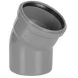 Отвод канализационный Tebo серый 45 градусов 110 мм 
