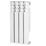 Радиатор биметаллический Evolution EvВ 500 боковое подключение белый 4 секции 