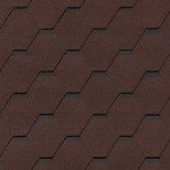 Черепица гибкая Roofshield C-S-2 Classic Стандарт коричневая с оттенением