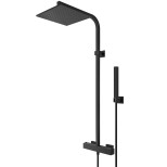 Изображение товара Пани Dax-R 84PZ689TH Душевая система с термостатом черная современный дизайн