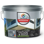 Краска фасадная Profilux Professional Faсade & Socle глубокоматовая 13 кг