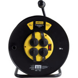 Изображение товара Удлинитель силовой Inforce 09-15-05 4 розетки 30 м металлическая катушка