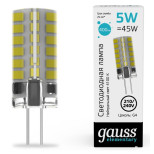 Лампа Gauss Elementary 18025 G4 AC210-240V 5W 400lm 4100K