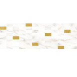 Декор мозаичный Laparet Aragon MM60157 белый золото 600х200 мм