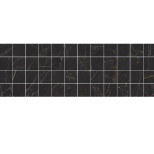 Декор мозаичный Laparet Royal MM60074 чёрный 600х200 мм