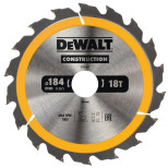 Диск пильный по дереву с гвоздями Dewalt  Construction  DT1941-QZ 18Т 184 мм