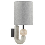 Бра Odeon Light Modern Bagel  5410/1WA ODL_EX23 31 40W черный матовый/серый