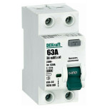 Автоматический выключатель дифференциального тока DEKraft  14210DEK 2п 63А 30мА тип AC 6кА