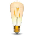 Лампа светодиодная Gauss Smart Home Filament ST64 6,5W 720lm 2000-5500К E27