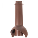 Выход канализации вентиляционный Krovent Pipe VT 110 коричневый