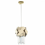 Светильник подвесной ST Luce Caserta SL1232.203.01 E14 1х60W золотистый/прозрачный