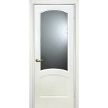 Дверь межкомнатная Текона Вайт 01 шпон Ясень айсберг стекло Готика белое 2000х700 мм