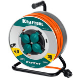 Удлинитель силовой Kraftool ПВС Expert 55089-30 3х2,5 мм2 30 м
