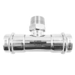 Тройник SantechSystems AISI 304 нержавеющая сталь пресс/наружная резьба Дн 15х15 мм 1/2 дюйма