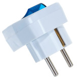 Вилка электрическая Universal 0056 с заземлением 16 А IP 20 белая