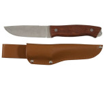 Изображение товара Нож туриста Fit 10730 105 мм с деревянной ручкой и чехлом из искусственной кожи