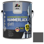 Эмаль по ржавчине Dufa Premium Hammerlack 3 в 1 гладкая RAL 7024 графитовая серая 2 л