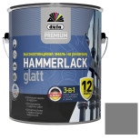 Эмаль по ржавчине Dufa Premium Hammerlack 3 в 1 гладкая RAL 7040 серая 2 л 