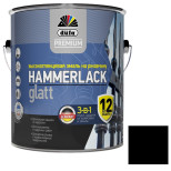 Эмаль по ржавчине Dufa Premium Hammerlack 3 в 1 гладкая RAL 9005 черная 0,75 л
