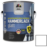 Эмаль по ржавчине Dufa Premium Hammerlack 3 в 1 гладкая RAL 9010 белая 0,75 л