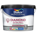 Краска для стен и потолков Dulux Diamond Extra Matt глубокоматовая база BC 9 л