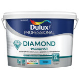 Краска фасадная водно-дисперсионная Dulux Trade Diamond гладкая база BW 9 л