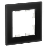 Рамка одноместная Schneider Electric AtlasDesign Nature ATN321001 стекло черная