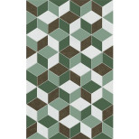 Декор керамический Шахтинская плитка Веста 010300000200 зеленый 02 400х250 мм