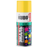 Эмаль аэрозольная флуоресцентная Kudo KU-1204 лимонно-желтая 520 мл