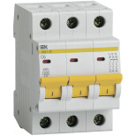 Автоматический выключатель IEK MVA20-3-006-C ВА47-29 3Р 6А 4,5кА х-ка С