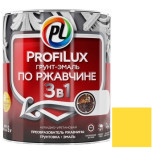 Грунт-эмаль Profilux 3 в 1 по ржавчине желтая 0,9 кг