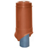 Выход канализации вентиляционный Krovent Pipe VT 125/100is кирпичный
