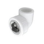 Изображение товара Угольник PP-R комбинированный белый ВР Дн 32х1" RTP (РосТурПласт) 10794