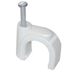 Изображение товара Скоба крепежная плоская IEK USK21-08-100 8 мм пластик 100 шт