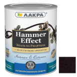 Эмаль по ржавчине Лакра Hammer Effect молотковая коричневая 0,8 кг