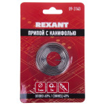 Припой-спираль с канифолью Rexant 09-3140 ПОС-60 1 мм 1 м