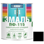 Эмаль Proremontt ПФ-115 черная 1,9 кг