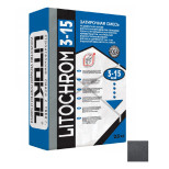 Затирочная смесь Litokol Litochrom 3-15 C.40 антрацит 25 кг
