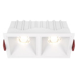 Светильник встраиваемый Technical Alfa DL043-02-15W3K-D-SQ-W 3000К Dim Triac 2x15 Вт