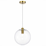 Светильник подвесной ST Luce Noor SL1056.223.01 золотой прозрачный E27 1х60W 