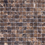 Мозаика из мрамора Caramelle Mosaic Pietrine 4 Emperador Dark Pol 298х298 мм