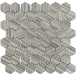 Мозаика из мрамора Caramelle Mosaic Pietrine Hexagonal Marmara Grey Pol 292х289 мм