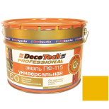 Эмаль DecoTech Professional ПФ-115 Ral 1023 желтая глянцевая 10 кг